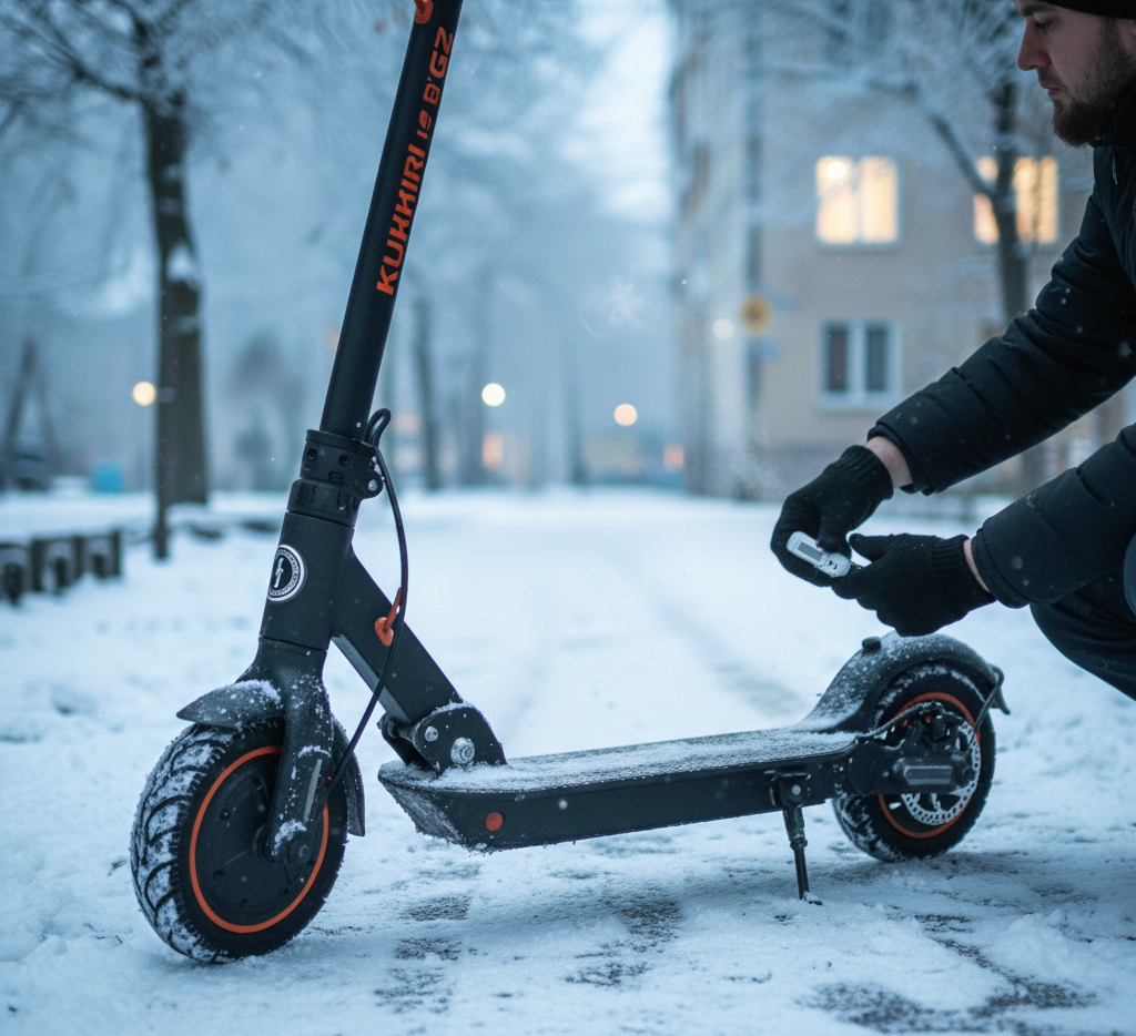 Jak prodloužit životnost baterie elektrické koloběžky v zimě